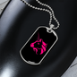Uniswap (UNI Crypto Necklace Stainless Steel or 18k Gold Dog Tag 24" Chain-Express Your Love Gifts