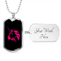Uniswap (UNI Crypto Necklace Stainless Steel or 18k Gold Dog Tag 24" Chain-Express Your Love Gifts