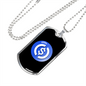 USD Coin Crypto Necklace Stainless Steel or 18k Gold Dog Tag 24" Chain-Express Your Love Gifts