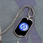 USD Coin Crypto Necklace Stainless Steel or 18k Gold Dog Tag 24" Chain-Express Your Love Gifts