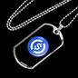 USD Coin Crypto Necklace Stainless Steel or 18k Gold Dog Tag 24" Chain-Express Your Love Gifts