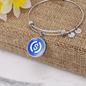 USD Coin (USDC) Bracelet Stainless Steel or 18k Gold Circle Bangle-Express Your Love Gifts