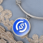 USD Coin (USDC) Bracelet Stainless Steel or 18k Gold Circle Bangle-Express Your Love Gifts