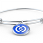 USD Coin (USDC) Bracelet Stainless Steel or 18k Gold Circle Bangle-Express Your Love Gifts
