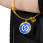 USD Coin (USDC) Bracelet Stainless Steel or 18k Gold Circle Bangle-Express Your Love Gifts