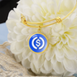 USD Coin (USDC) Bracelet Stainless Steel or 18k Gold Circle Bangle-Express Your Love Gifts