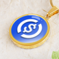 USD Coin (USDC) Circle Necklace Stainless Steel or 18k Gold 18-22"-Express Your Love Gifts