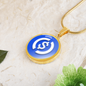 USD Coin (USDC) Circle Necklace Stainless Steel or 18k Gold 18-22"-Express Your Love Gifts