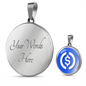 USD Coin (USDC) Circle Necklace Stainless Steel or 18k Gold 18-22"-Express Your Love Gifts
