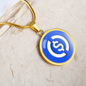 USD Coin (USDC) Circle Necklace Stainless Steel or 18k Gold 18-22"-Express Your Love Gifts