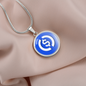 USD Coin (USDC) Circle Necklace Stainless Steel or 18k Gold 18-22"-Express Your Love Gifts