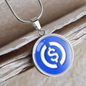 USD Coin (USDC) Circle Necklace Stainless Steel or 18k Gold 18-22"-Express Your Love Gifts