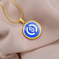 USD Coin (USDC) Circle Necklace Stainless Steel or 18k Gold 18-22"-Express Your Love Gifts