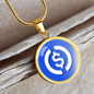 USD Coin (USDC) Circle Necklace Stainless Steel or 18k Gold 18-22"-Express Your Love Gifts