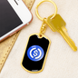 USD Coin (USDC Crypto Cryptocurrency Keychain Stainless Steel or 18k Gold Dog Tag Keyring-Express Your Love Gifts