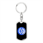 USD Coin (USDC Crypto Cryptocurrency Keychain Stainless Steel or 18k Gold Dog Tag Keyring-Express Your Love Gifts