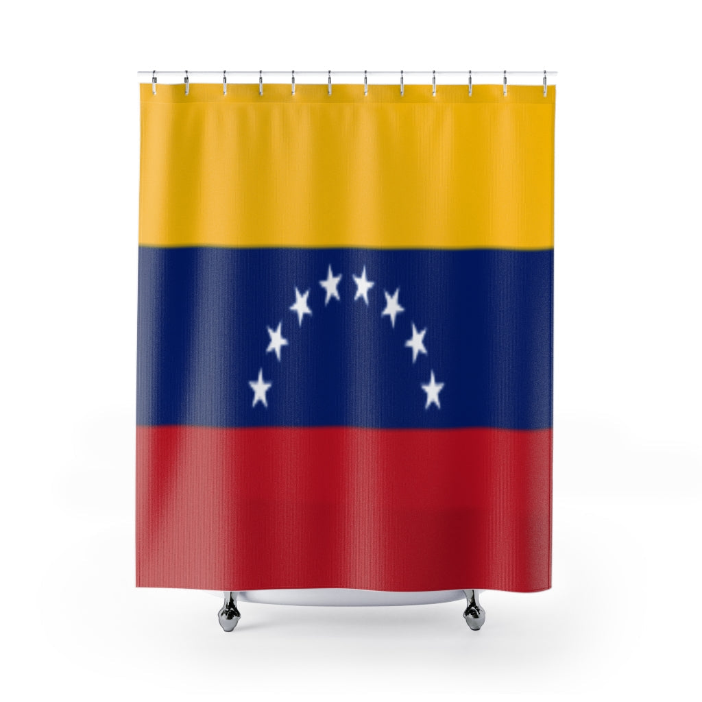 Venezuela Flag Stylish Design 71" x 74" Elegant Waterproof Shower Curtain for a Spa-like Bathroom Paradise Exceptional Craftsmanship-Express Your Love Gifts