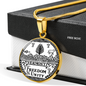 Vermont State Seal Necklace Circle Pendant Stainless Steel or 18k Gold 18-22"-Express Your Love Gifts