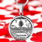 Vermont State Seal Necklace Circle Pendant Stainless Steel or 18k Gold 18-22"-Express Your Love Gifts