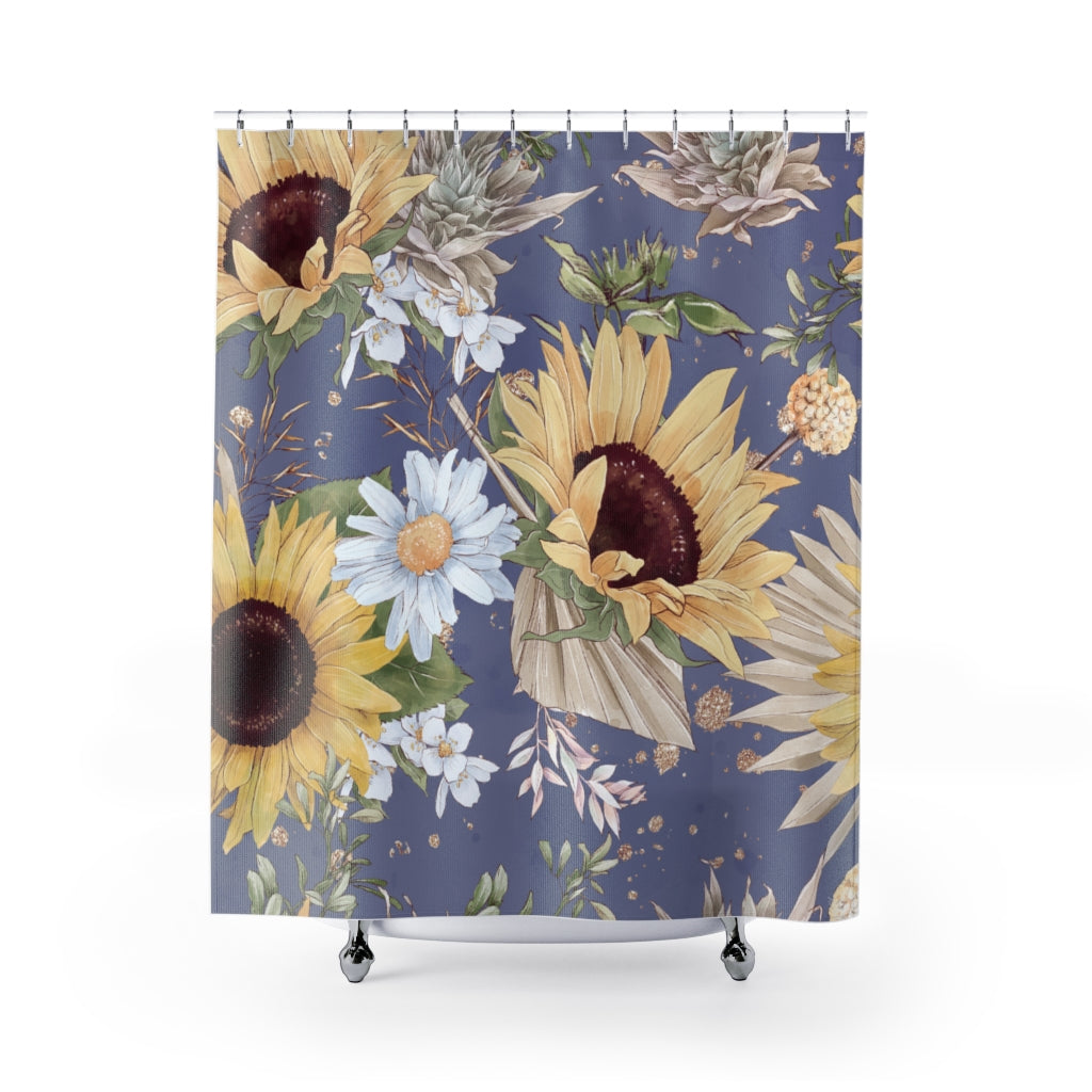 Very Beautiful Sunflowers Stylish Design 71" x 74" Elegant Waterproof Shower Curtain for a Spa-like Bathroom Paradise Exceptional Craftsmanship-Express Your Love Gifts