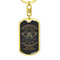 Veteran Warrior Pride No Mercy Keychain Dog Tag Stainless Steel or 18k Gold-Express Your Love Gifts