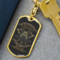 Veteran Warrior Pride No Mercy Keychain Dog Tag Stainless Steel or 18k Gold-Express Your Love Gifts