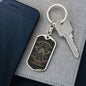 Veteran Warrior Pride No Mercy Keychain Dog Tag Stainless Steel or 18k Gold-Express Your Love Gifts