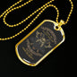 Veteran Warrior Pride No Mercy Necklace Stainless Steel or 18k Gold Dog Tag 24" Chain-Express Your Love Gifts