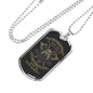 Veteran Warrior Pride No Mercy Necklace Stainless Steel or 18k Gold Dog Tag 24" Chain-Express Your Love Gifts