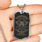Veteran Warrior Pride No Mercy Necklace Stainless Steel or 18k Gold Dog Tag 24" Chain-Express Your Love Gifts