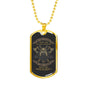 Veteran Warrior Pride No Mercy Necklace Stainless Steel or 18k Gold Dog Tag 24" Chain-Express Your Love Gifts