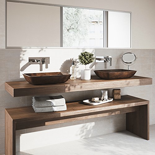 VIGO Cornelius VG05004CH Single Handle Bathroom Faucet Chrome Wall Mount Faucet Open Box-Express Your Love Gifts