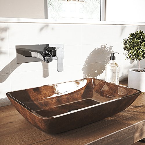 VIGO Cornelius VG05004CH Single Handle Bathroom Faucet Chrome Wall Mount Faucet Open Box-Express Your Love Gifts