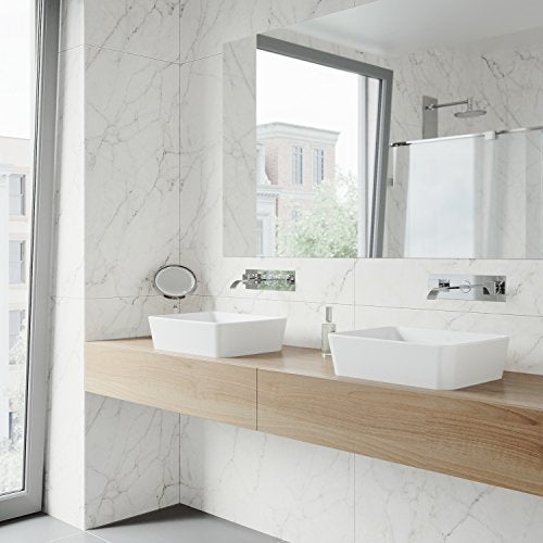 VIGO Titus VG05002CH Single Handle Bathroom Faucet in Chrome Wall Mount Faucet Open Box-Express Your Love Gifts