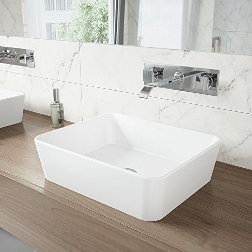 VIGO Titus VG05002CH Single Handle Bathroom Faucet in Chrome Wall Mount Faucet Open Box-Express Your Love Gifts