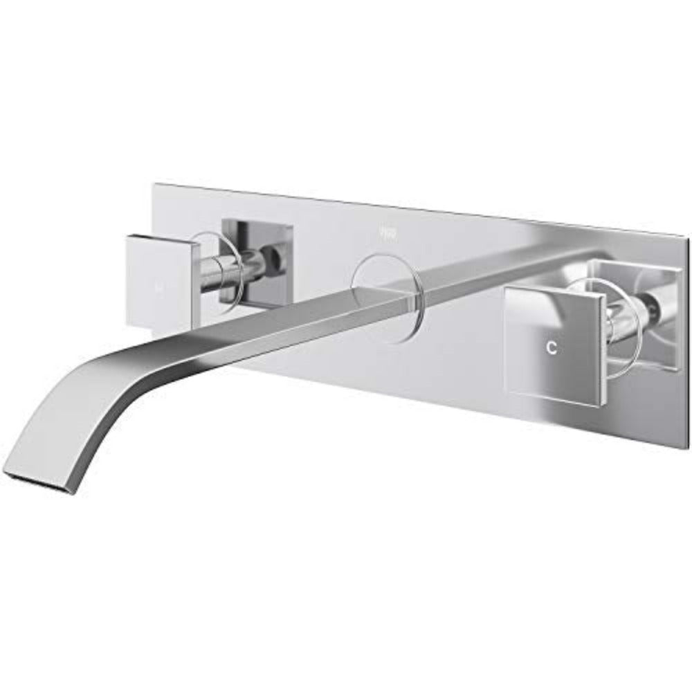 VIGO Titus VG05002CH Single Handle Bathroom Faucet in Chrome Wall Mount Faucet Open Box-Express Your Love Gifts