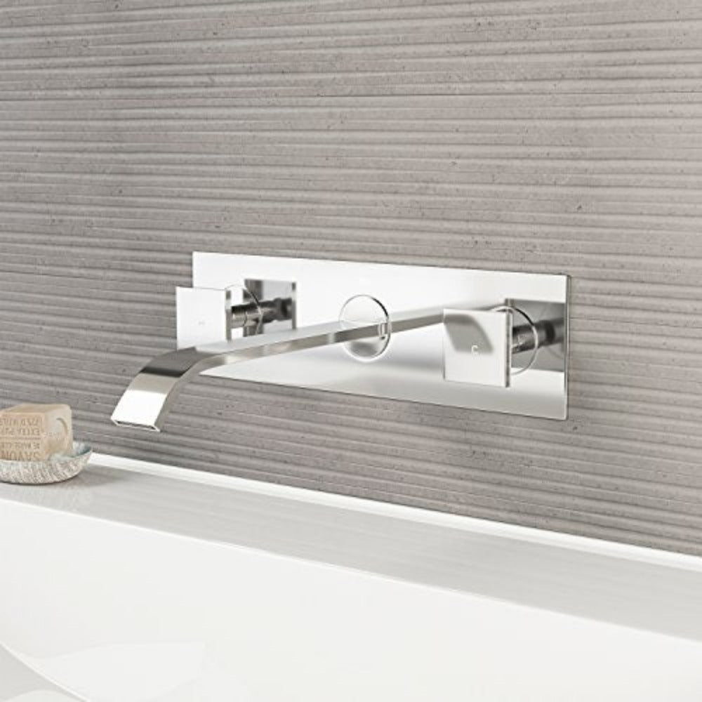VIGO Titus VG05002CH Single Handle Bathroom Faucet in Chrome Wall Mount Faucet Open Box-Express Your Love Gifts