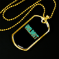 Violinist Necklace Stainless Steel or 18k Gold Dog Tag 24" Chain-Express Your Love Gifts