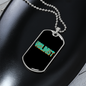 Violinist Necklace Stainless Steel or 18k Gold Dog Tag 24" Chain-Express Your Love Gifts
