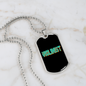 Violinist Necklace Stainless Steel or 18k Gold Dog Tag 24" Chain-Express Your Love Gifts