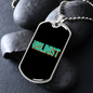 Violinist Necklace Stainless Steel or 18k Gold Dog Tag 24" Chain-Express Your Love Gifts
