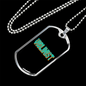 Violinist Necklace Stainless Steel or 18k Gold Dog Tag 24" Chain-Express Your Love Gifts