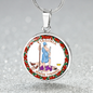 Virginia State Seal Necklace Circle Pendant Stainless Steel or 18k Gold 18-22"-Express Your Love Gifts