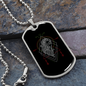 Virgo Black Zodiac Necklace Stainless Steel or 18k Gold Dog Tag 24" Chain-Express Your Love Gifts