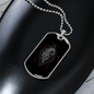 Virgo Black Zodiac Necklace Stainless Steel or 18k Gold Dog Tag 24" Chain-Express Your Love Gifts