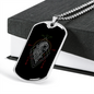 Virgo Black Zodiac Necklace Stainless Steel or 18k Gold Dog Tag 24" Chain-Express Your Love Gifts