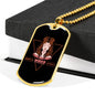 Virgo Dog Tag Astrology Zodiac Sign Stainless Steel or 18k Gold 24" Chain-Express Your Love Gifts