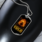 Virgo Golden Lady Zodiac Necklace Stainless Steel or 18k Gold Dog Tag 24" Chain-Express Your Love Gifts