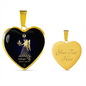 Virgo Horoscope Zodiac Necklace Stainless Steel or 18k Gold Heart 18-22"-Express Your Love Gifts
