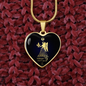 Virgo Horoscope Zodiac Necklace Stainless Steel or 18k Gold Heart 18-22"-Express Your Love Gifts